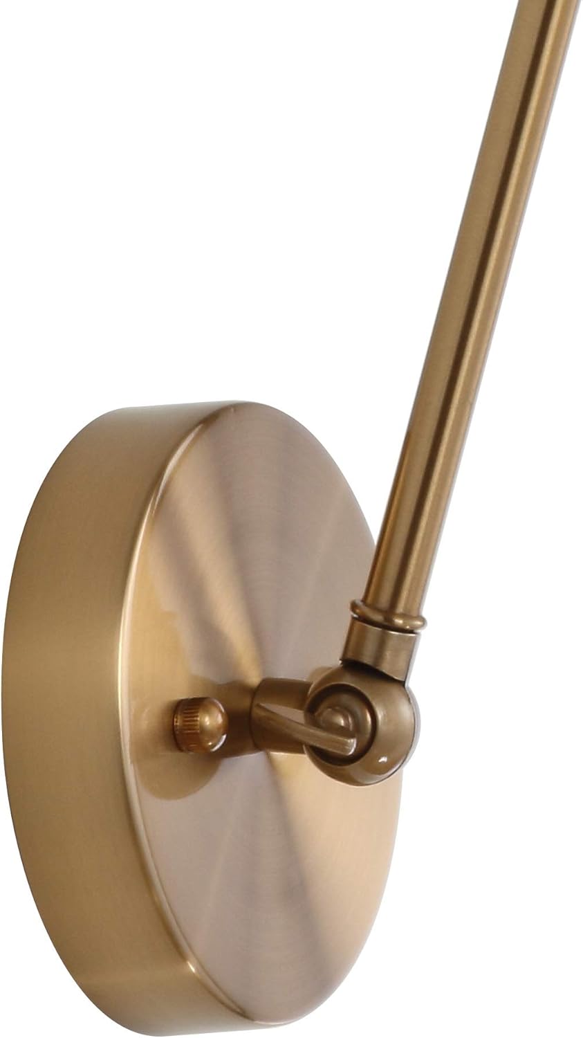 Rustic Farmhouse Adjustable Arm Metal Wall Sconce