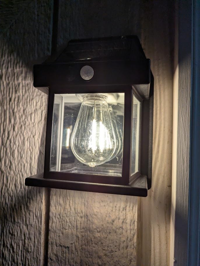 Solar Lantern Waterproof Porch Wall Lights Set