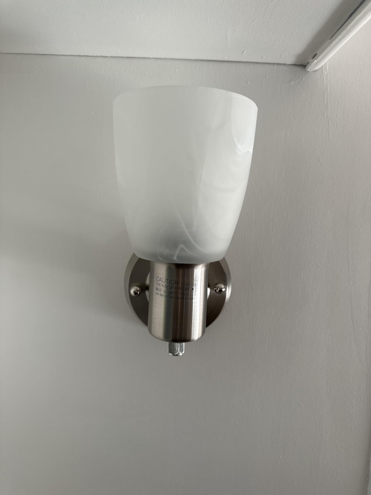 Farmhouse Frosted Glass Wall Lamp Set