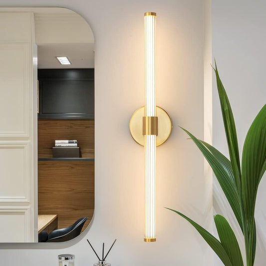 Gold Rod Bathroom Vanity Sconce