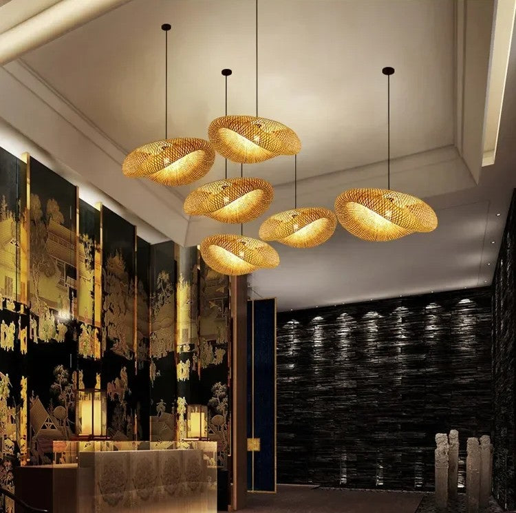 Handmade Bamboo Weaving Pendant Light