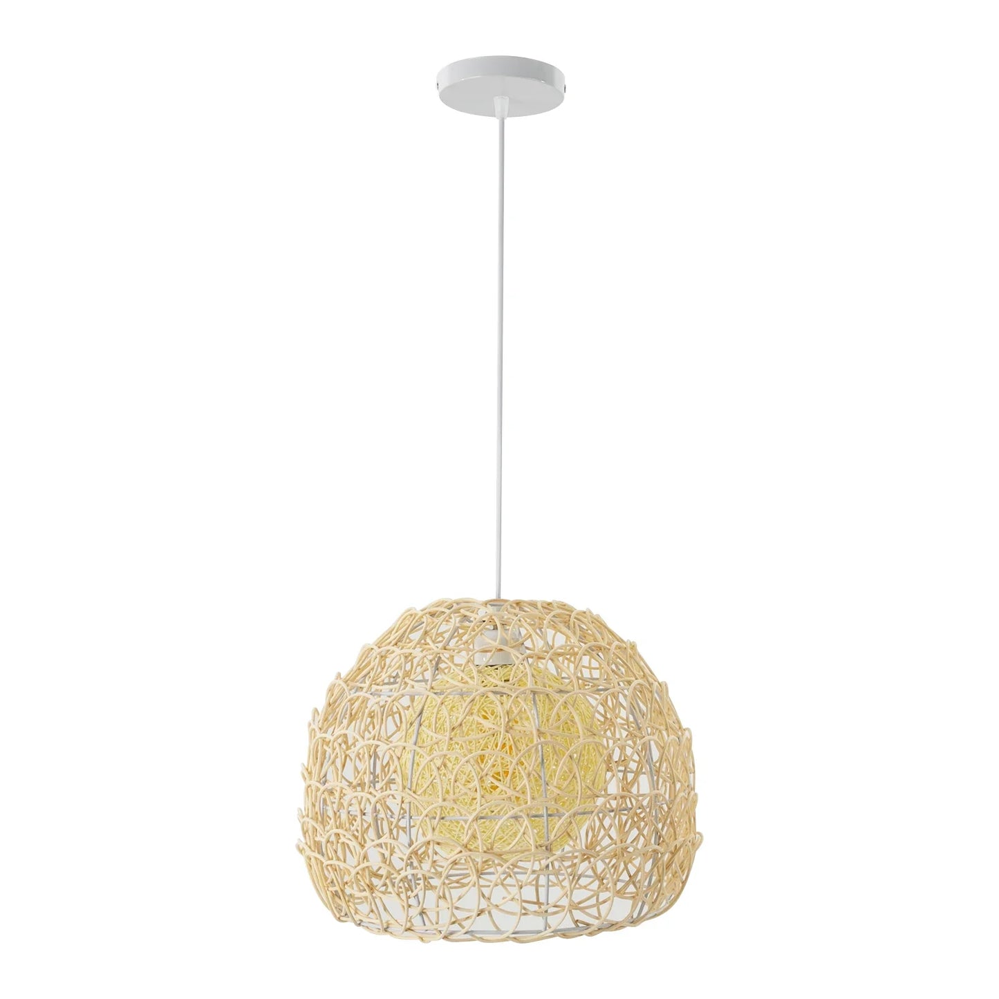 Handwoven Rattan Pendant Light