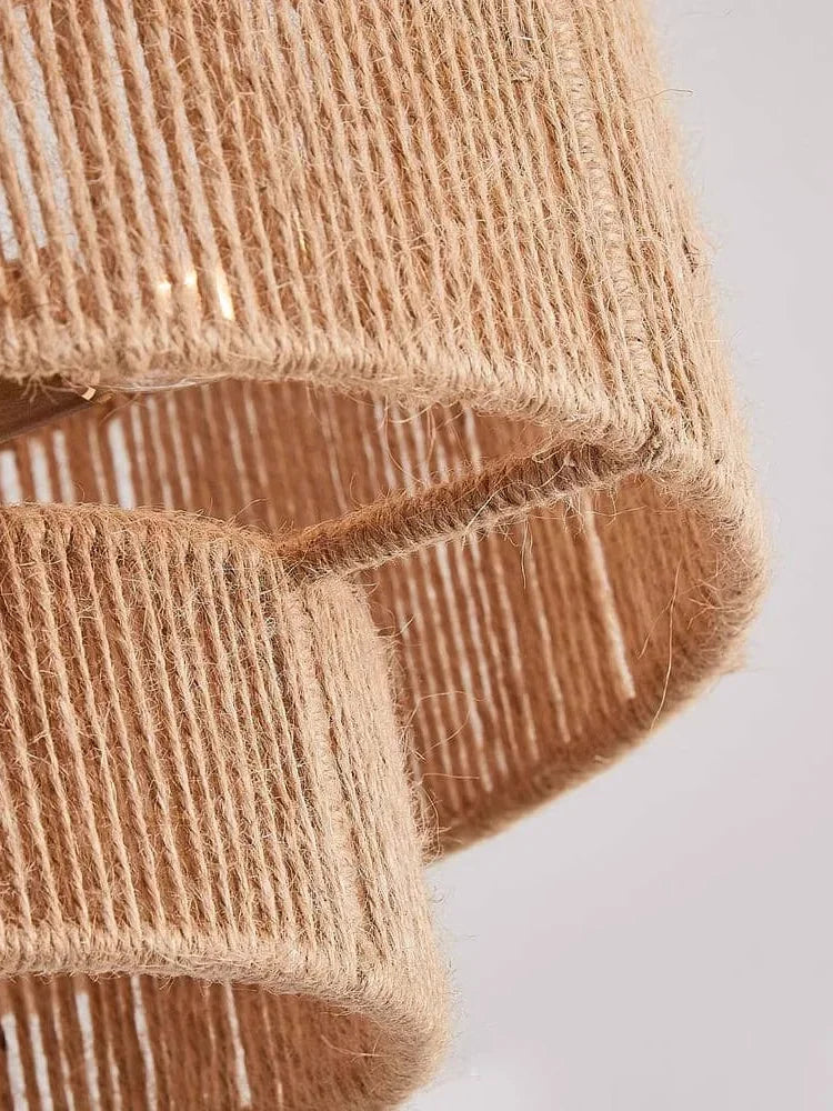 Hemp Rope Rattan Pendant Lamp
