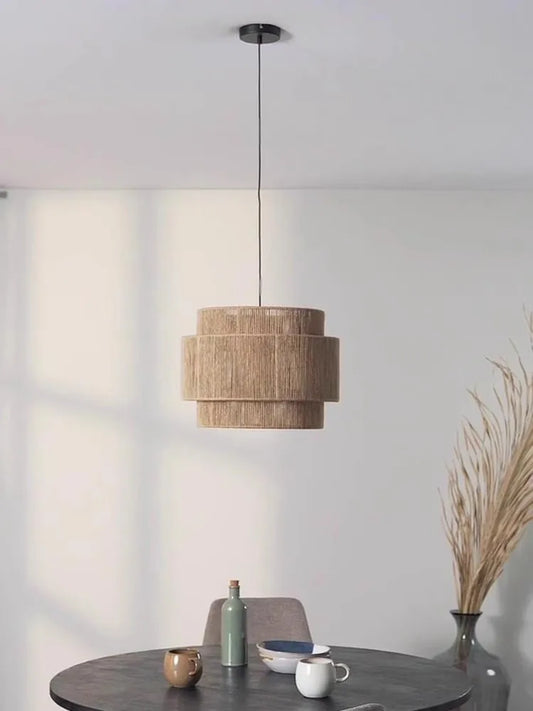 Hemp Rope Rattan Pendant Lamp