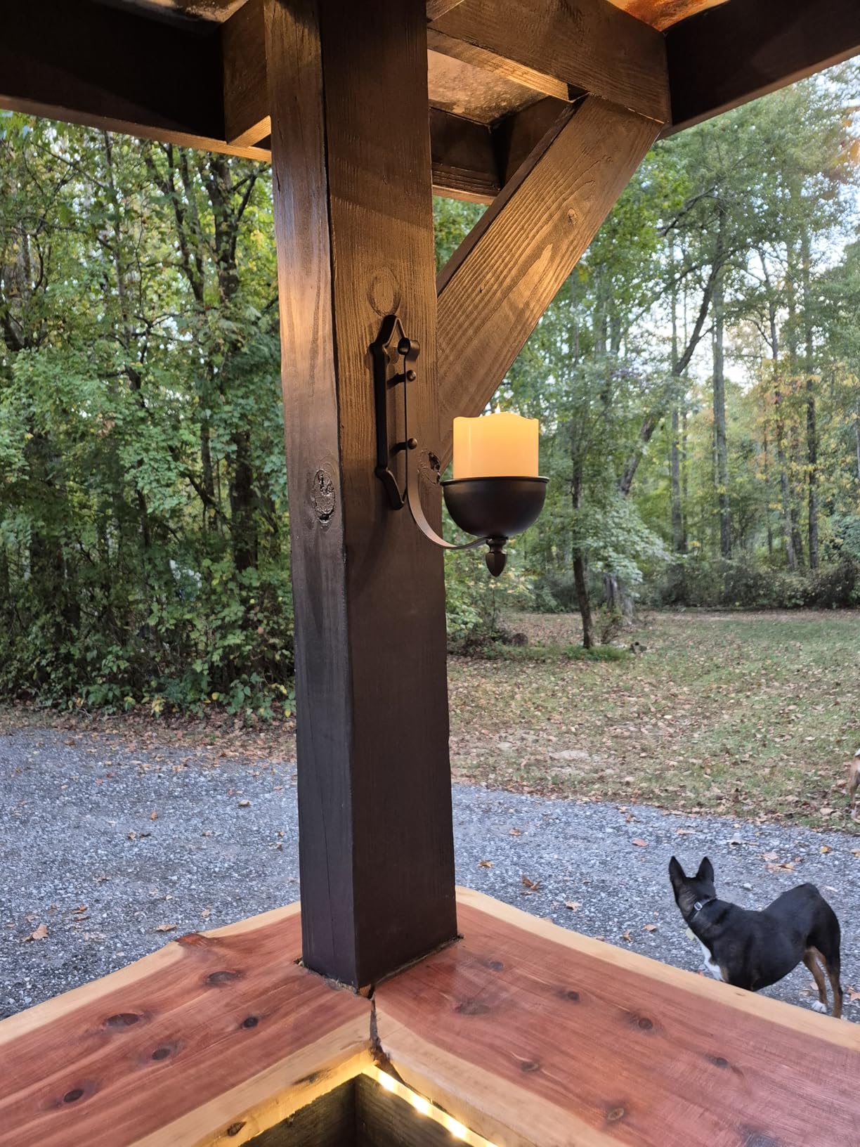 L Shape Candle Wall Sconce Set