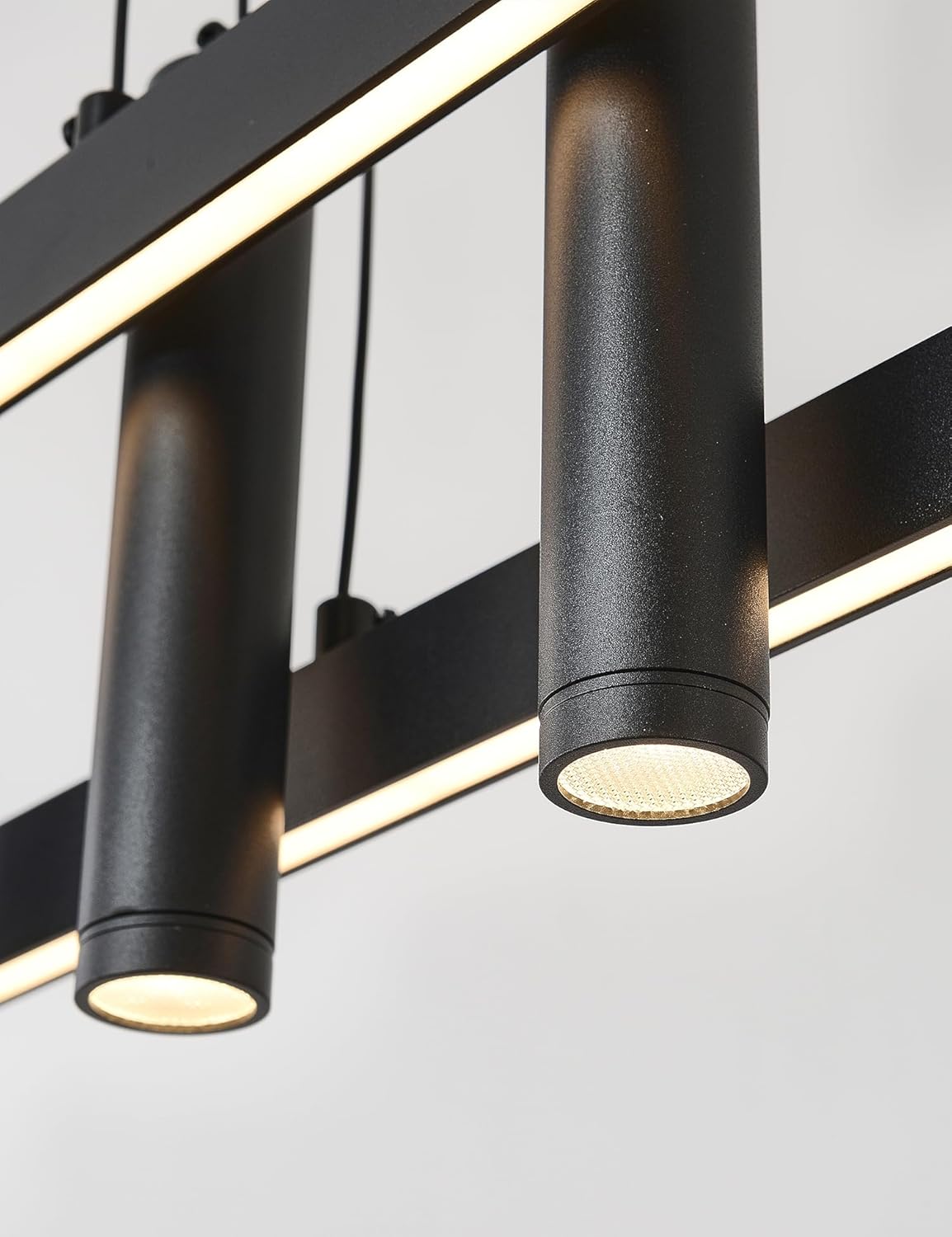 Minimalist Black Linear Pendant Light