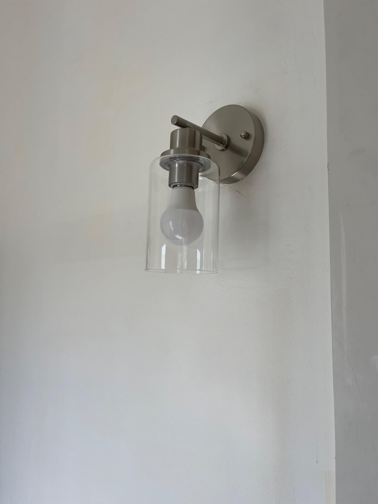 Modern Brushed Nickel Wall Sconce