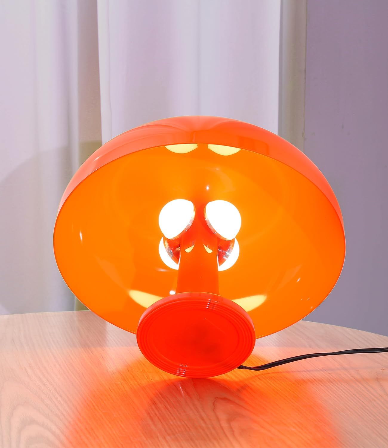 Orange Mushroom Lamp
