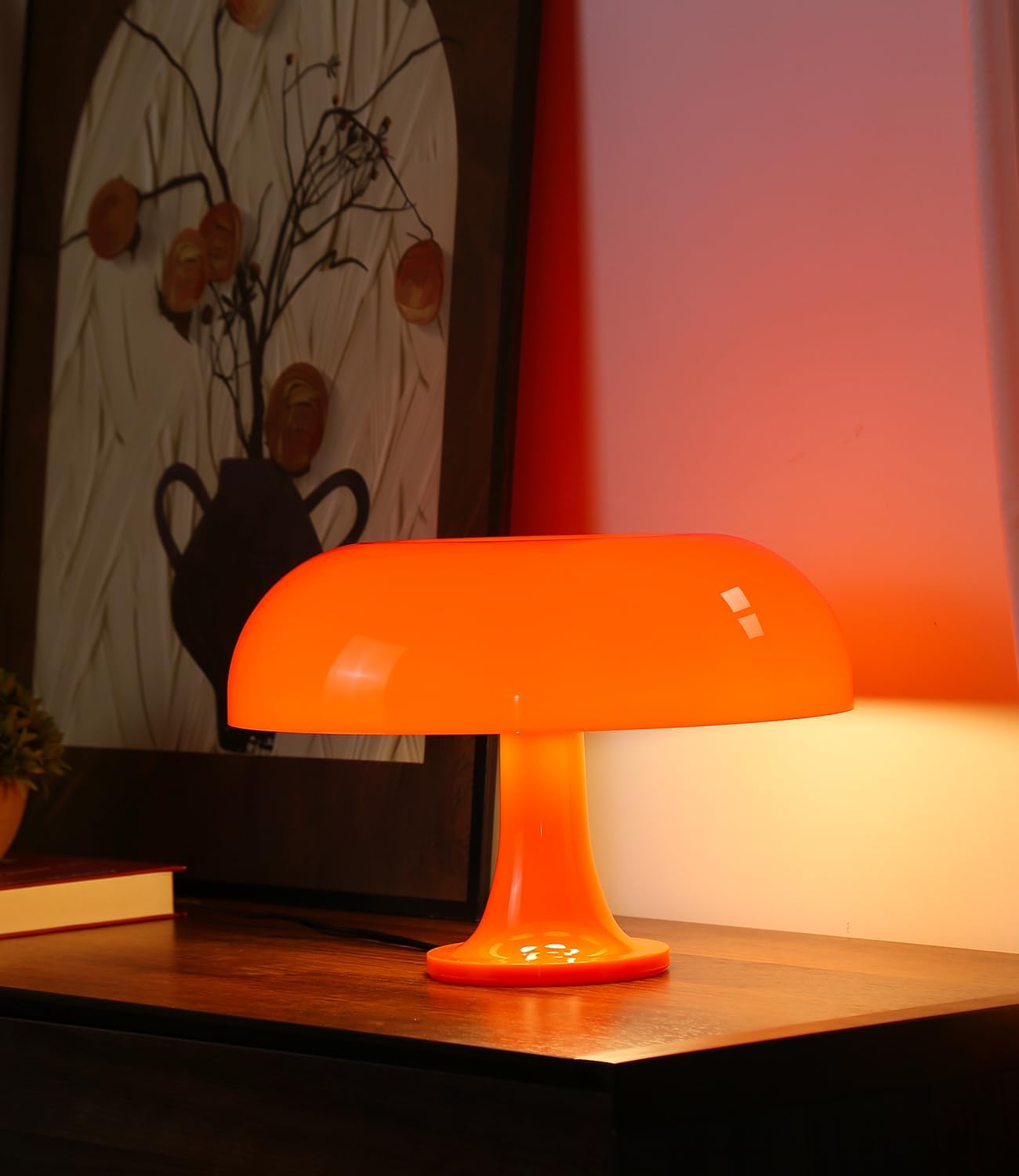 Orange Mushroom Lamp