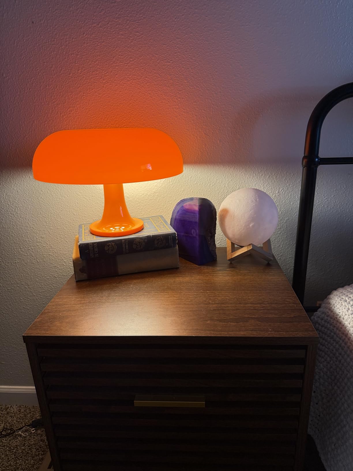 Orange Mushroom Lamp