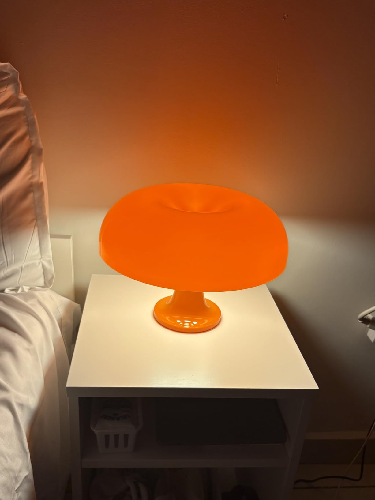 Orange Mushroom Lamp