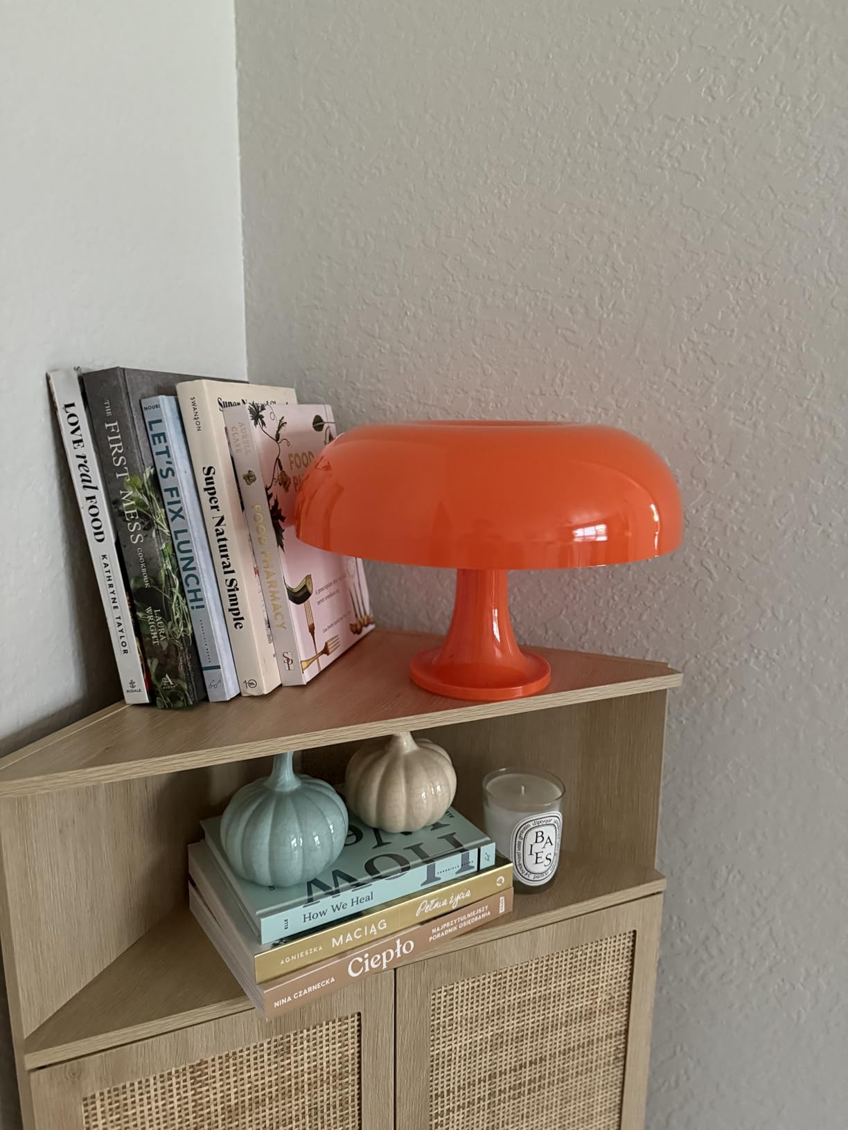 Orange Mushroom Lamp