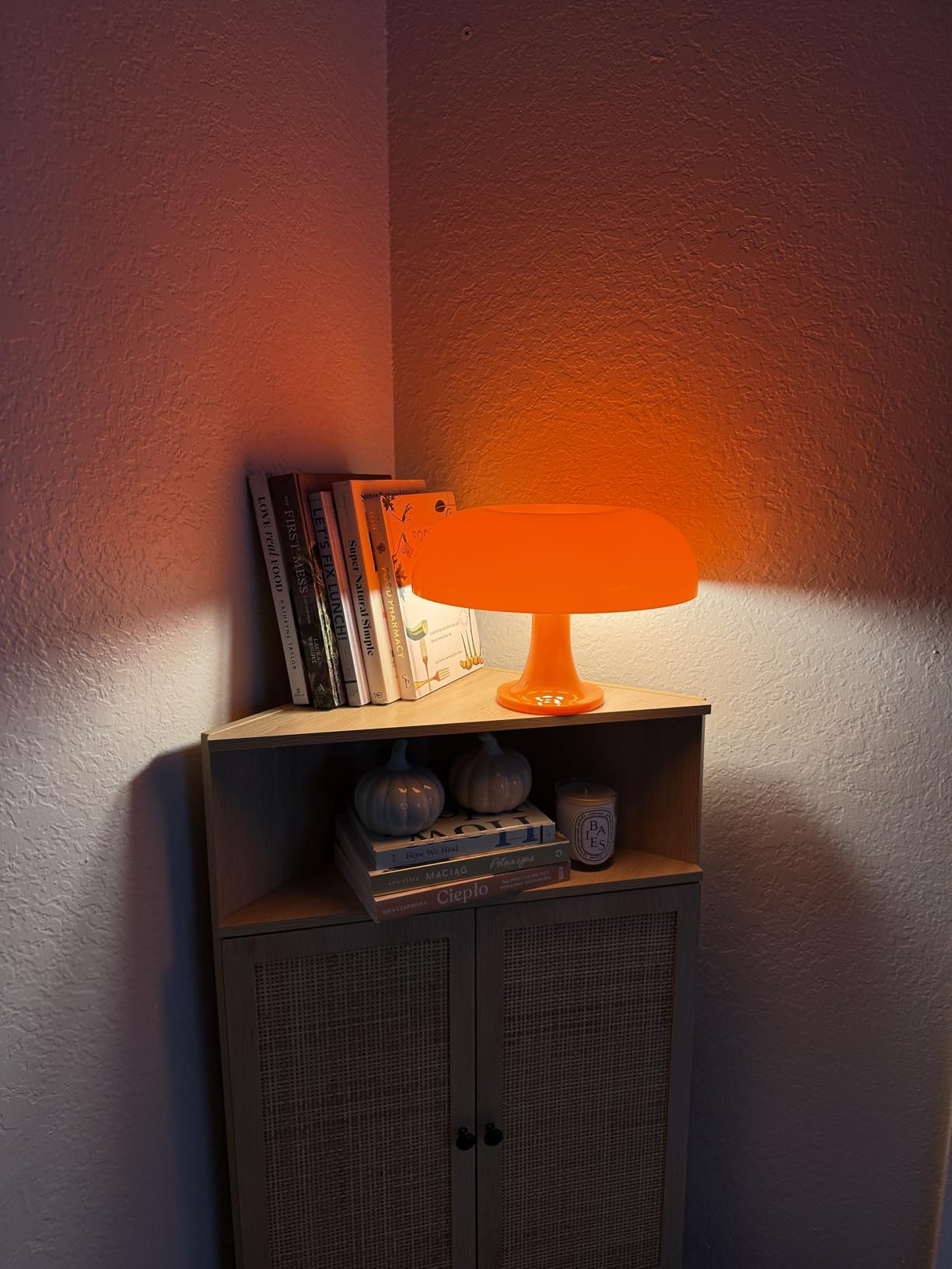 Orange Mushroom Lamp