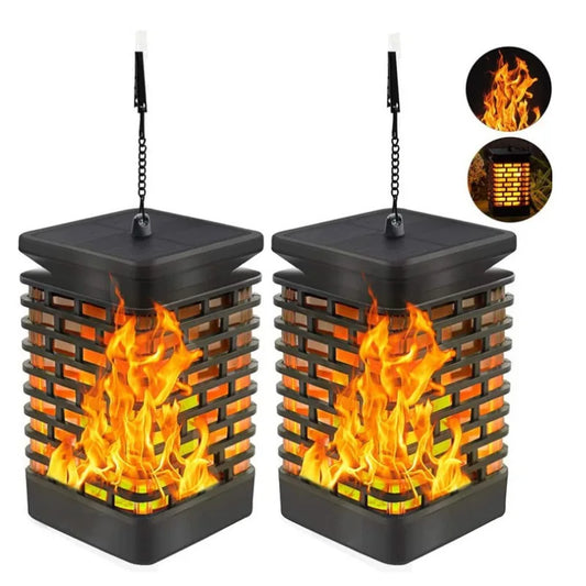 Outdoor Flickering Flame Solar Lantern