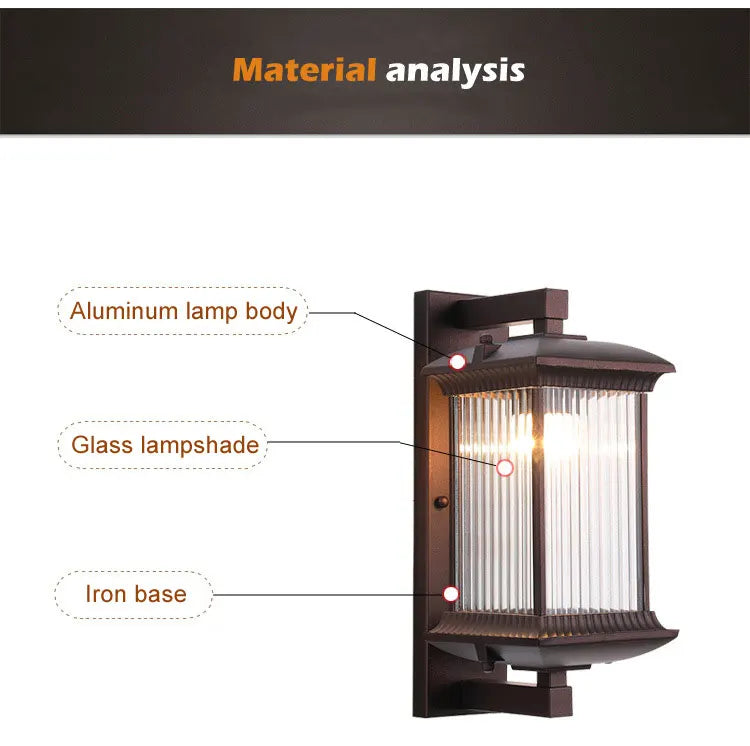 Outdoor Garden Gate Wall Lamp