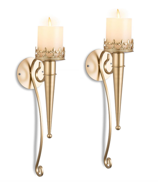 Pillars Tealight Candle Holder Sconces Set