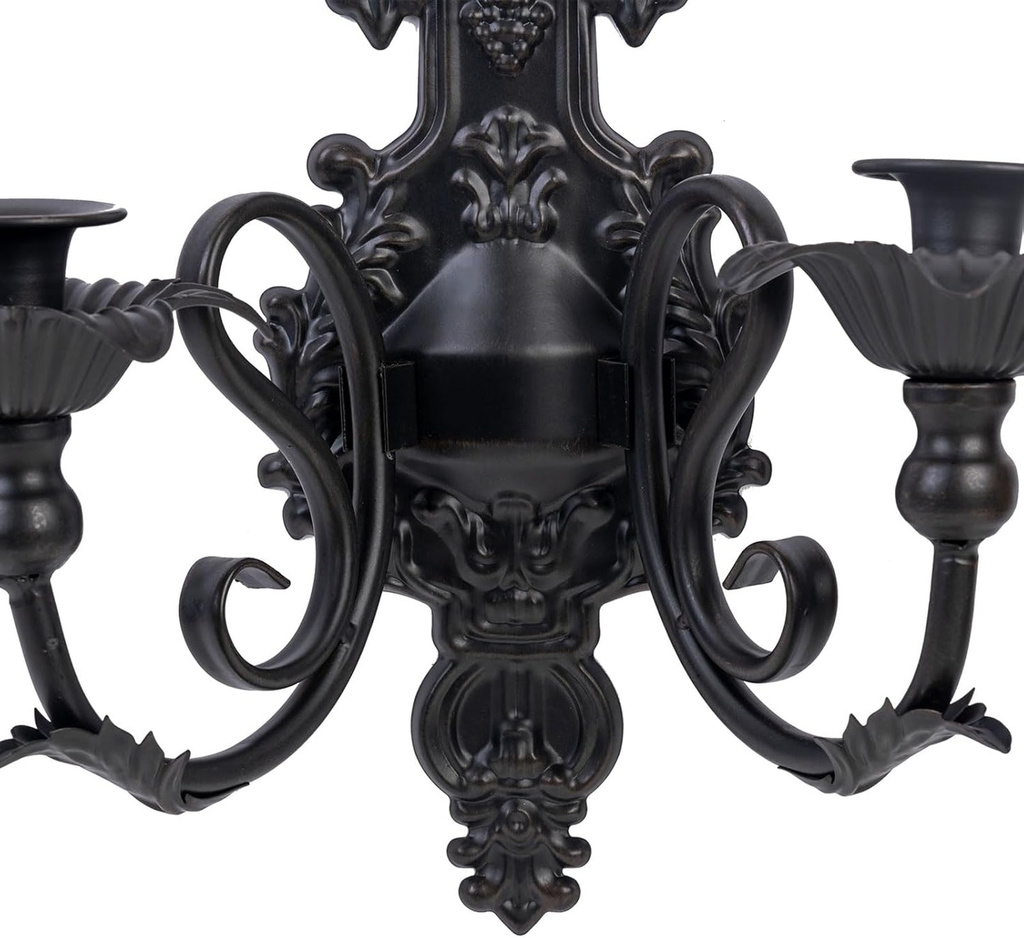 Rustic Metal Gothic Candle Sconce Set