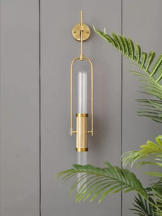 Art Decor Gold Glass Wall Sconce