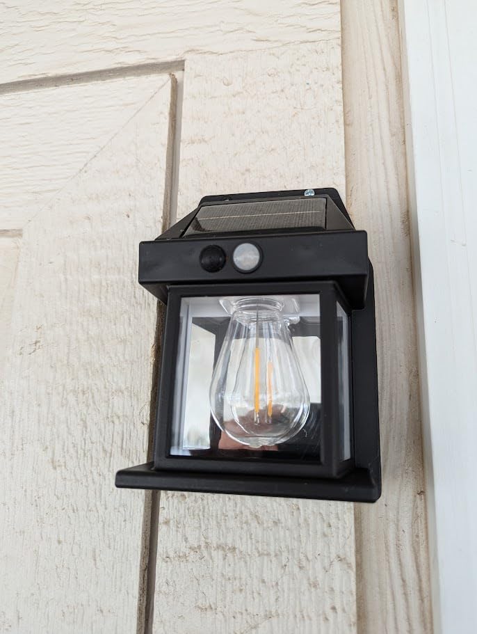 Solar Lantern Waterproof Porch Wall Lights Set