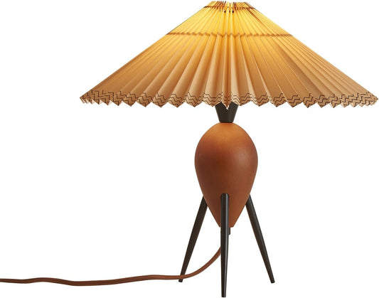 Vintage Red Wood Cute Table Lamp