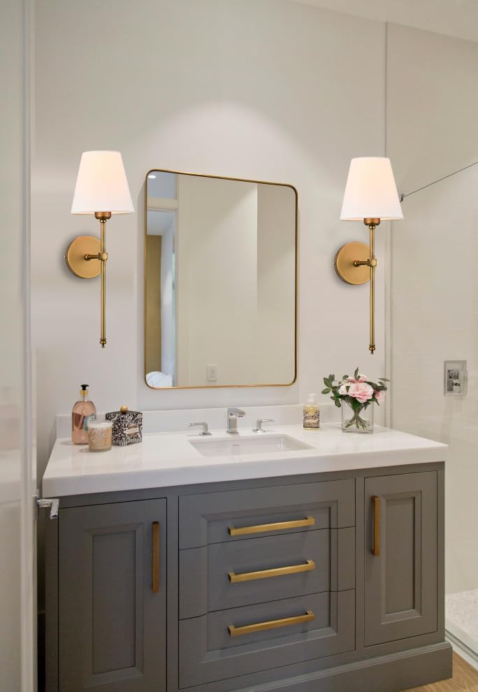 Vintage Style Gold Wall Sconces Set