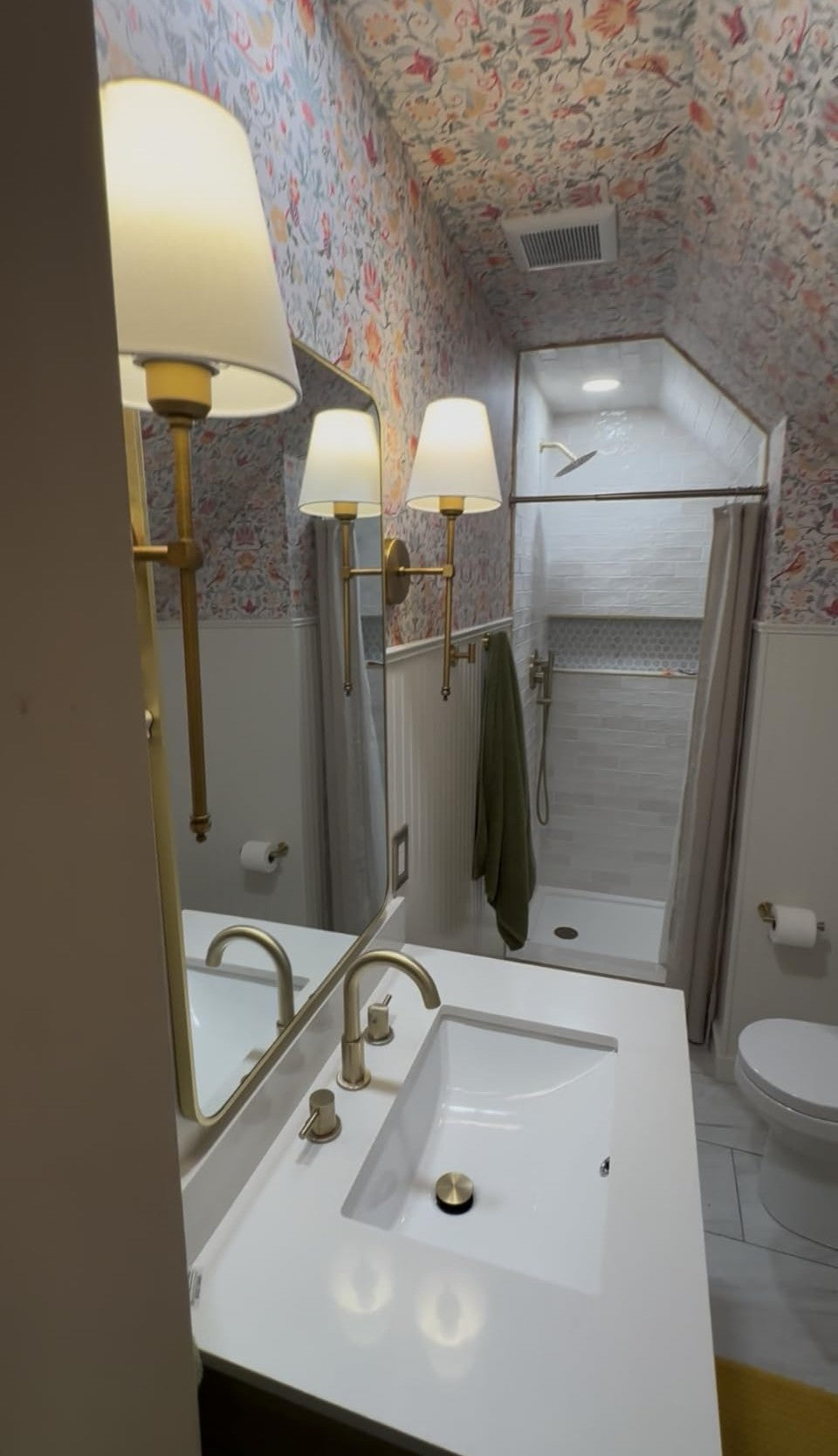Vintage Style Gold Wall Sconces Set